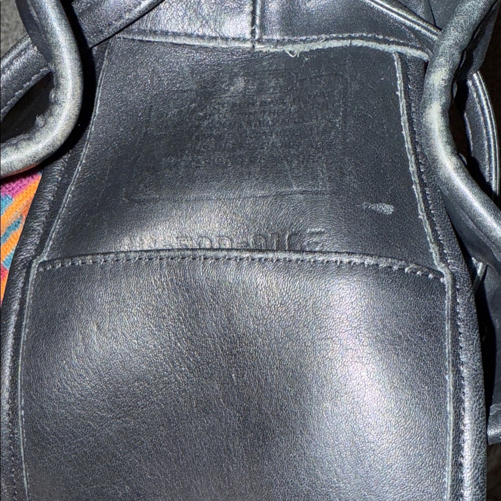 Coach Rare Vintage Black Leather Bag - Picture 8 of 9